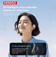 Écouteurs et Casques Miniso X69 TWS Hi-Fi Sportifs avec Double Microphone, Réduction de Bruit ENC, Bluetooth 5.4 à Faible Latence