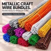 Lots de fils métalliques pour loisirs créatifs, pour les gammes de produits de loisirs créatifs en détail et les projets de décoration créative, fils scintillants flexibles