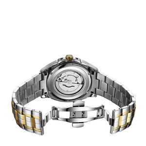 Reloj Mecánico Automático para Hombre, Diseño Circular Hueco, Resistente al Agua 3ATM, con Diamantes, Personalizable con Logotipo - Product Image 3