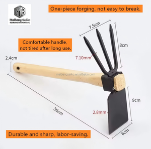 Equipo Azada de jardín Construcción de acero prensado de una pieza duradera y segura sin puntos de soldadura - Product Image 2
