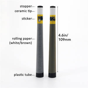 กรวยกระดาษเยื่อไม้ธรรมชาติหุ้มปลายเซรามิกสีขาว อุปกรณ์สูบบุหรี่ - Product Image 5