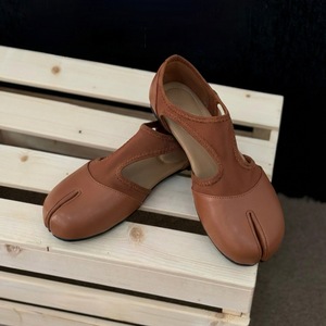 Auf Lager: Neue Damen-Ballerinas im spanischen Stil aus Stretch-Gewebe mit geteilter Zehenpartie, flache Freizeitschuhe mit Cut-Outs, Frühjahr 2026 - Product Image 4