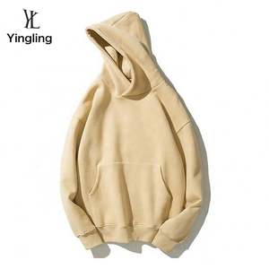 Yingling Custom logo Print Blank 100% Cotton Embroidery French <b>Terry</b> Clothing Men's <b>Bulk</b> High Quality Men Blank Hoodies - Product Image 2