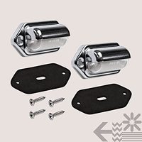 Feux de plaque d'immatriculation LED chromés pour remorque de bateau, étanches 12V 3W YM-Ebright, lampe de marchepied de courtoisie, lampe de travail pour véhicule utilitaire, plateau plat, semi-remorque