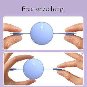 Cable de Carga Rápida Tipo-C PD de 240W al por Mayor, Retráctil de 1 y 2 Vías para Móviles y Portátiles, Cable de Carga USB de 1M Mini - Product Image 2