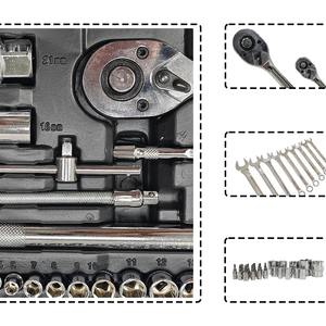 Juego de Llaves de Tubo Resistentes para Automóviles, Camiones y Motocicletas, en Estuche - Product Image 4