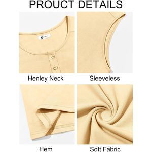 2025 hommes Muscle débardeurs été décontracté basique Gym entraînement Shorts avec capuche Slim Fit Henley chemise pour plage et salle de sport - Product Image 5