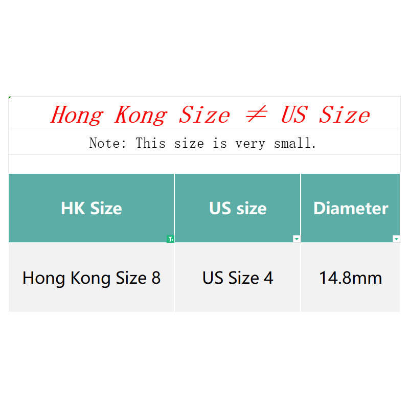 is HongKong Size 8