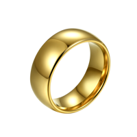 Bagues personnalisées en tungstène 4mm 6mm 8mm Bagues de fiançailles hypoallergéniques en or 18k Couple