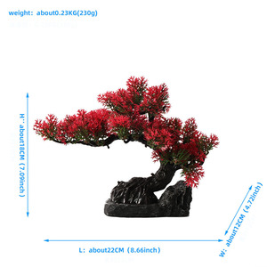 ตู้ปลาภูมิทัศน์การตกแต่งภูมิทัศน์ตู้<span class=keywords><strong>ปลา</strong></span>ต้นไม้เทียมจำลองจำลองต้อนรับต้นสน - Product Image 6