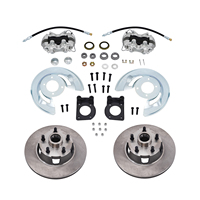 1964-66 Ford Mustang için Ön Güçlü Disk Fren Dönüşüm Kiti (Sabit Rotorlu) DBK-F6473F-11S