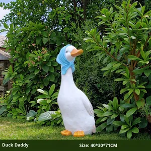 Sculpture de siège en forme de canard en résine créative, style animal de ferme, crème glacée, décoration de centre commercial et de site touristique, décoration célèbre sur internet - Product Image 2