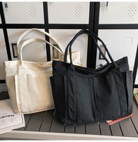Nouveau Sac Fourre-Tout en Toile Style Japonais 2026, Personnalisable avec Logo, Grande Capacité, Multicolore, Sac à Main Décontracté pour Femme, Sac à Bandoulière
