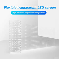 PH8 écran souple nouveauté facile à installer intérieur LED rideau publicitaire pour magasin de détail ascenseur orientation