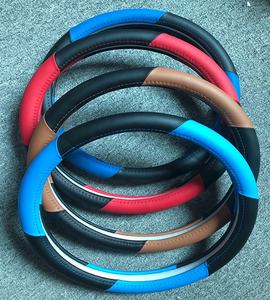 Cubierta de <span class=keywords><strong>volante</strong></span> de cuero negro y rojo para coche, para <span class=keywords><strong>Honda</strong></span> <span class=keywords><strong>Civic</strong></span> 2006, 2007, <span class=keywords><strong>2008</strong></span>, 2009, 2010, 2011 - Product Image 3