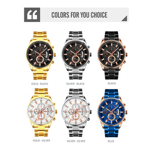 SKMEI 9285นาฬิกาควอทซ์สำหรับผู้ชาย, นาฬิกาสแตนเลสสตีลเนื้อโลหะเรียบง่ายตัวเรือนกระจก47มม. 22มม. ขายดีหัวเข็มขัดโลหะผสมที่ทันสมัย - Product Image 6