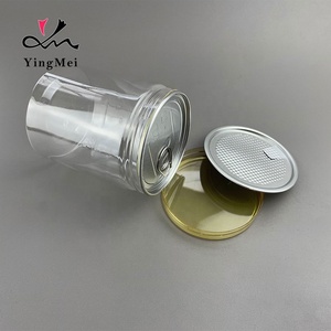 Thân Thiện Với Môi Vật Liệu Rỗng Dễ Dàng Mở Kéo Vòng Nắp Lọ <span class=keywords><strong>Pop</strong></span> <span class=keywords><strong>Top</strong></span> Trong Suốt Nhựa Bao Bì Cá Ngừ Vật Nuôi Lon Cho Thực Phẩm Đóng Hộp - Product Image 5