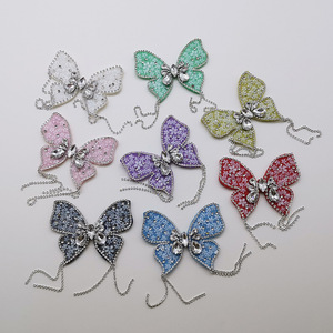 Decoraciones de Borlas con Pedrería de Mariposa Hz, Cadena de Diamantes, Accesorios para Teléfonos Móviles, Adornos para Ropa y Tocados - Product Image 3