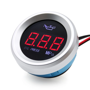 มาตรวัดแรงดันน้ำมัน52มม. มิเตอร์ดิจิตอลรถยนต์จอแสดงผล LED ไม่มีเซ็นเซอร์มาตรวัดน้ำมันดิจิตอลแบบกลมสำหรับรถยนต์12V 24V และรถบรรทุก - Product Image 3
