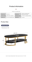 Table basse convertible en pierre frittée, design créatif irrégulier, luxe léger, minimaliste moderne, avec rangement, populaire, style italien