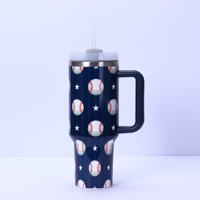 Gobelet isotherme personnalisé de 40 oz avec paille, en acier inoxydable 304, tasse de voiture isolée sous vide, mug d'eau portable pour voyage en extérieur, vente en gros