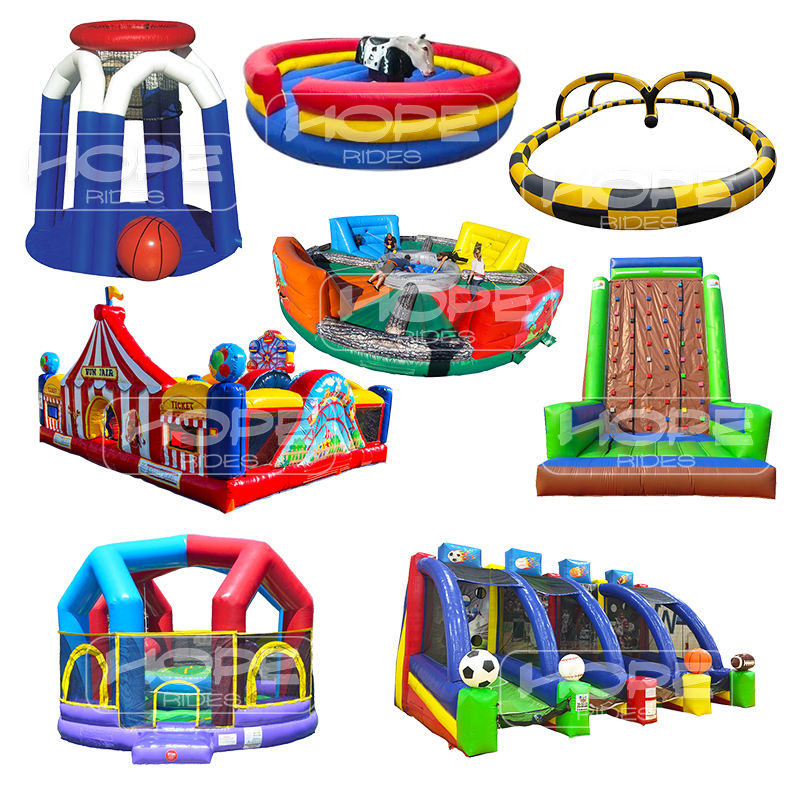 Hot Sale Playground Inflatable Game - Mechanical Rodeo Bull Riding Game ...