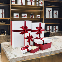 Boîte cadeau rigide de luxe personnalisée Borun Factory avec couvercle, pour bijoux et colliers, en matériaux recyclés, avec revêtement UV, lamination mate et gaufrage