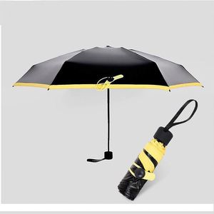 Sombrilla Manual de 6 Varillas con Tela Resistente a Impactos 190T, Protección UV, Compacta, Portátil, de Bolsillo, para Adultos, Regalos Promocionales Empresariales - Product Image 1