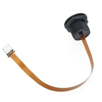 Extensor de Ranura para Tarjeta SIM Mini, Conector de Montaje en Panel Impermeable IP67/IP68, Cable FPC con Tapa de Aluminio para Exteriores