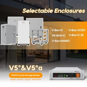 PYTES Nouveau 20kWh 51.2V Batterie de stockage d'énergie domestique 100ah 400ah Batterie au lithium solaire Lifepo4 5kWh - Product Image 5