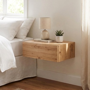 Mesita <span class=keywords><strong>de</strong></span> <span class=keywords><strong>Noche</strong></span> Moderna <span class=keywords><strong>de</strong></span> Madera para Colgar en la <span class=keywords><strong>Pared</strong></span>, con Cajón, para Dormitorio - Product Image 1
