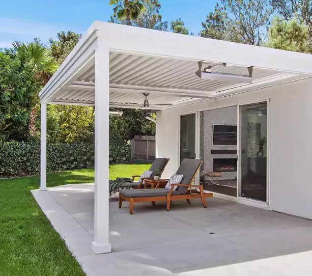 Gazebo extérieur de jardin et auvent motorisé arches extérieures en aluminium bioclimatiques tonnelles pont pergola à persiennes