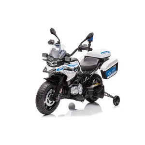 Factory Wholesale License BMW F850 GS 12V Ride on Police Kids Motor Bike Electric