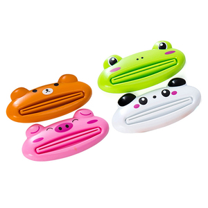 2022 Home Bathroom Animal Easy Toothpaste Dispenser Plastic Tooth Paste Tube Squeezer Useful Toothpaste Rolling Holder Squeezer