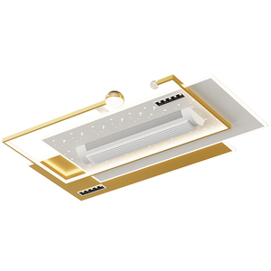 Ventilador de <span class=keywords><strong>Techo</strong></span> Moderno sin Aspas <span class=keywords><strong>con</strong></span> <span class=keywords><strong>Luz</strong></span> LED, Control Remoto, para Decoración de Dormitorio y Sala de Estar, Material del Cuerpo de Hierro, Uso en Interiores - Product Image 2