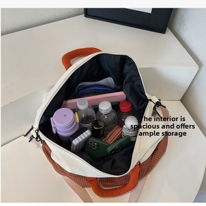 Sac de voyage extensible bicolore en Ripstop avec extension inférieure, séparation sec/humide, léger, multicolore, sac à main personnalisé - Product Image 5