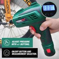 Compresseur d'air POSENPRO PCAP12 12V 20000 tr/min avec plage de pression de 1,5 à 130 PSI pour pneus de voiture, moto, vélo et articles gonflables