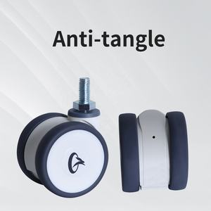 2 Zoll 2,5 Zoll 3 Zoll Einzel-/Doppelrollen-Lagerregal Rollender Aufbewahrungsschrank mit Rollen für Mobile Aufbewahrungsschränke - Product Image 4