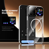 Funda para Teléfono de TPU y PC con Carga Inalámbrica Magnética, Antigolpes, con Pantalla E-Ink Esmerilada para iPhone 14-17, Fabricante OEM ODM China