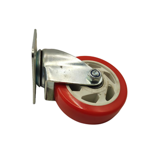 Approvisionnement d'usine 50mm 2 \ "PVC <span class=keywords><strong>plaque</strong></span> supérieure roulette pivotante légère pour salon salle à manger et cuisine meubles roulette - Product Image 2