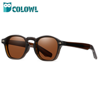 Lunettes de soleil unisexes de forme carrée, verres polarisés UV400, monture en métal légère et durable