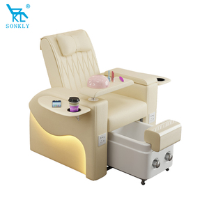 เก้าอี้นวดเท้าไฟฟ้าอเนกประสงค์ SONKLY หุ้มหนังสังเคราะห์ พร้อมที่วางเท้าไม้ สำหรับสปาเท้า <span class=keywords><strong>ร้าน</strong></span>เสริมสวย - Product Image 2