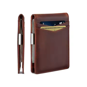 Portefeuille <span class=keywords><strong>homme</strong></span> classique pliable vintage en cuir PU avec gaufrage personnalisé, <span class=keywords><strong>porte</strong></span>-cartes de visite - Product Image 5