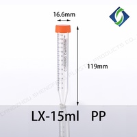 Consommables de laboratoire Tubes de centrifugation à fond conique en polypropylène transparent de 15 ml/50 ml/250 ml/500 ml pour le traitement d'échantillons en laboratoire