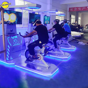 Simulateur de vélo <span class=keywords><strong>VR</strong></span> dynamique pour le divertissement sportif en intérieur, équipement de fitness en métal, parc d'aventure, centre commercial, aéroport - Product Image 3