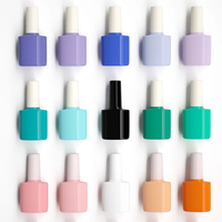 Laque à ongles colorée de 8ml Bouteille de vernis vide rechargeable Conteneur de gel personnalisé Fourniture d'emballages de manucure