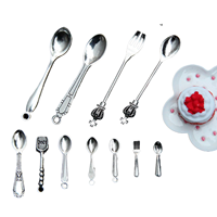 Miaobei simulation mini vaisselle alliage fourchette cuillère miniature nourriture jouer ensemble Kerr poupée accessoires jouet
