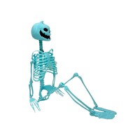 Squelettes géants articulés en plastique imprimés en typographie, décoration d'Halloween, accessoire de maison hantée extérieure, effrayant