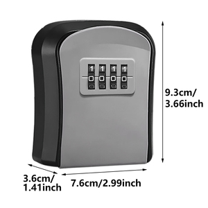 Caja Fuerte con Contraseña de Combinación de 4 Dígitos para Montar en la Pared, para Uso Doméstico. Caja de Seguridad Pequeña con Cerradura para Llaves Se Puede <span class=keywords><strong>Cambiar</strong></span> la Contraseña - Product Image 2