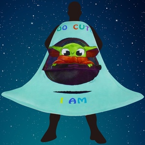 Manta a lunares Minky impresa Yoda supersuave para bebés y adultos <span class=keywords><strong>Amazon</strong></span> gran oferta - Product Image 1